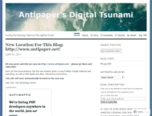 Tablet Screenshot of antipaper.wordpress.com