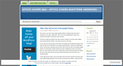 Desktop Screenshot of officechairquestions.wordpress.com