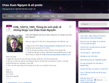 Tablet Screenshot of chauxuannguyen.wordpress.com