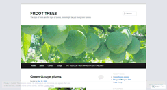 Desktop Screenshot of froottrees.wordpress.com