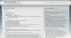 Desktop Screenshot of bildungspolitik2punkt0.wordpress.com