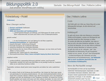 Tablet Screenshot of bildungspolitik2punkt0.wordpress.com