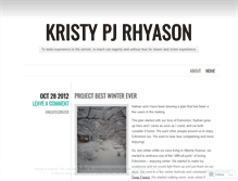 Tablet Screenshot of kristypjr.wordpress.com