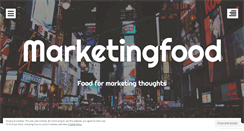Desktop Screenshot of marketingfood.wordpress.com