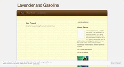 Desktop Screenshot of lavenderandgasoline.wordpress.com