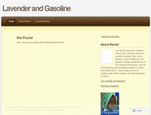 Tablet Screenshot of lavenderandgasoline.wordpress.com