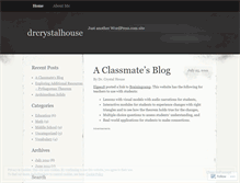 Tablet Screenshot of drcrystalhouse.wordpress.com