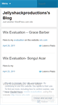 Mobile Screenshot of jellyshackproductions.wordpress.com