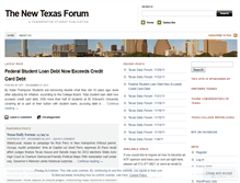 Tablet Screenshot of newtxforum.wordpress.com