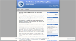 Desktop Screenshot of mtaccidentattorney.wordpress.com