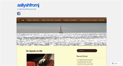 Desktop Screenshot of aaliyahfromj.wordpress.com