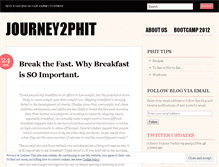 Tablet Screenshot of journey2phit.wordpress.com