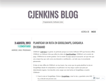 Tablet Screenshot of cjenkins.wordpress.com