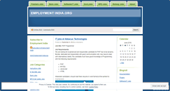 Desktop Screenshot of employmentindia.wordpress.com