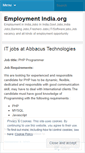Mobile Screenshot of employmentindia.wordpress.com