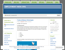 Tablet Screenshot of employmentindia.wordpress.com