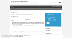 Desktop Screenshot of prinzbinocularsfgs.wordpress.com