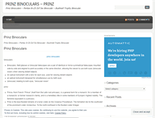 Tablet Screenshot of prinzbinocularsfgs.wordpress.com