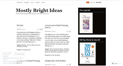 Desktop Screenshot of mostlybrightideas.wordpress.com
