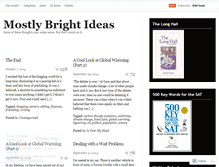 Tablet Screenshot of mostlybrightideas.wordpress.com