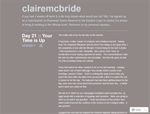 Tablet Screenshot of clairemcbride.wordpress.com