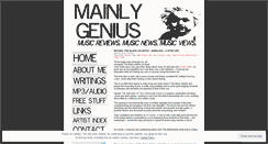 Desktop Screenshot of mainlygenius.wordpress.com