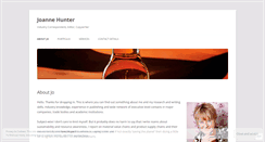 Desktop Screenshot of joannehunter.wordpress.com