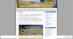 Desktop Screenshot of boatbuilding.wordpress.com