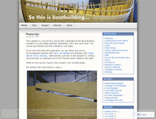 Tablet Screenshot of boatbuilding.wordpress.com