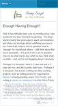 Mobile Screenshot of havingenough.wordpress.com