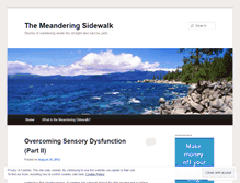 Tablet Screenshot of meanderingsidewalk.wordpress.com