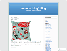 Tablet Screenshot of annetestblog.wordpress.com