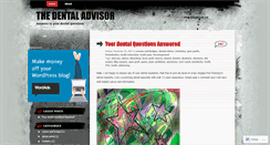 Desktop Screenshot of dentaladvisor.wordpress.com