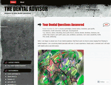 Tablet Screenshot of dentaladvisor.wordpress.com