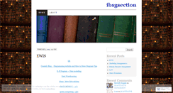 Desktop Screenshot of ibsgsection.wordpress.com