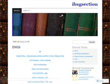 Tablet Screenshot of ibsgsection.wordpress.com