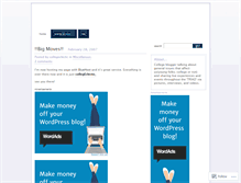 Tablet Screenshot of collegeclectic.wordpress.com