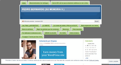 Desktop Screenshot of pedrobernardoynodotros.wordpress.com