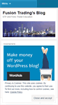 Mobile Screenshot of fusiontrading.wordpress.com