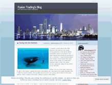 Tablet Screenshot of fusiontrading.wordpress.com