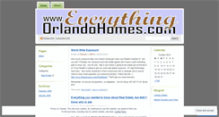 Desktop Screenshot of orlandohomes.wordpress.com