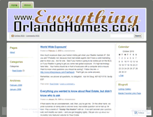 Tablet Screenshot of orlandohomes.wordpress.com