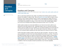 Tablet Screenshot of gazebosandcanopies.wordpress.com