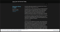 Desktop Screenshot of howevangotburned.wordpress.com
