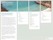 Tablet Screenshot of exceptionalperformance.wordpress.com