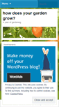 Mobile Screenshot of howgardengrow.wordpress.com