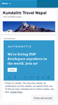 Mobile Screenshot of kundalinitravel.wordpress.com