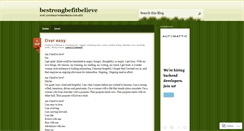 Desktop Screenshot of bestrongbefitbelieve.wordpress.com