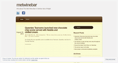 Desktop Screenshot of metwinebar.wordpress.com