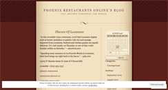 Desktop Screenshot of phoenixrestaurantsonline.wordpress.com